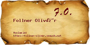 Follner Olivér névjegykártya